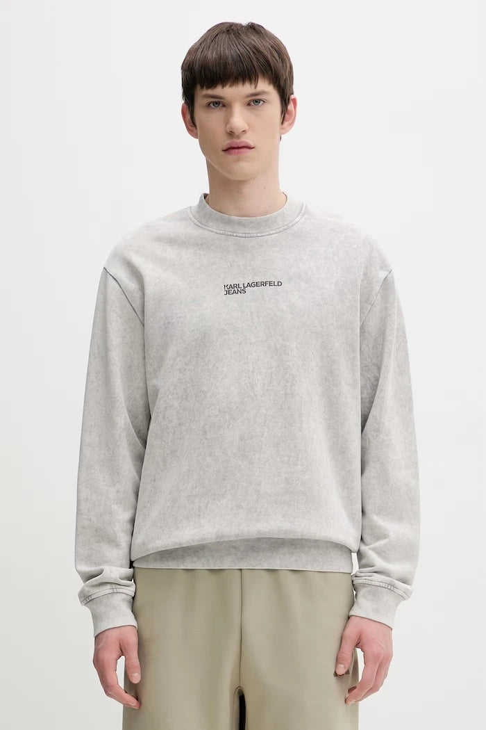 Karl Lagerfeld Jeans Erkek Pamuklu Sweatshirt