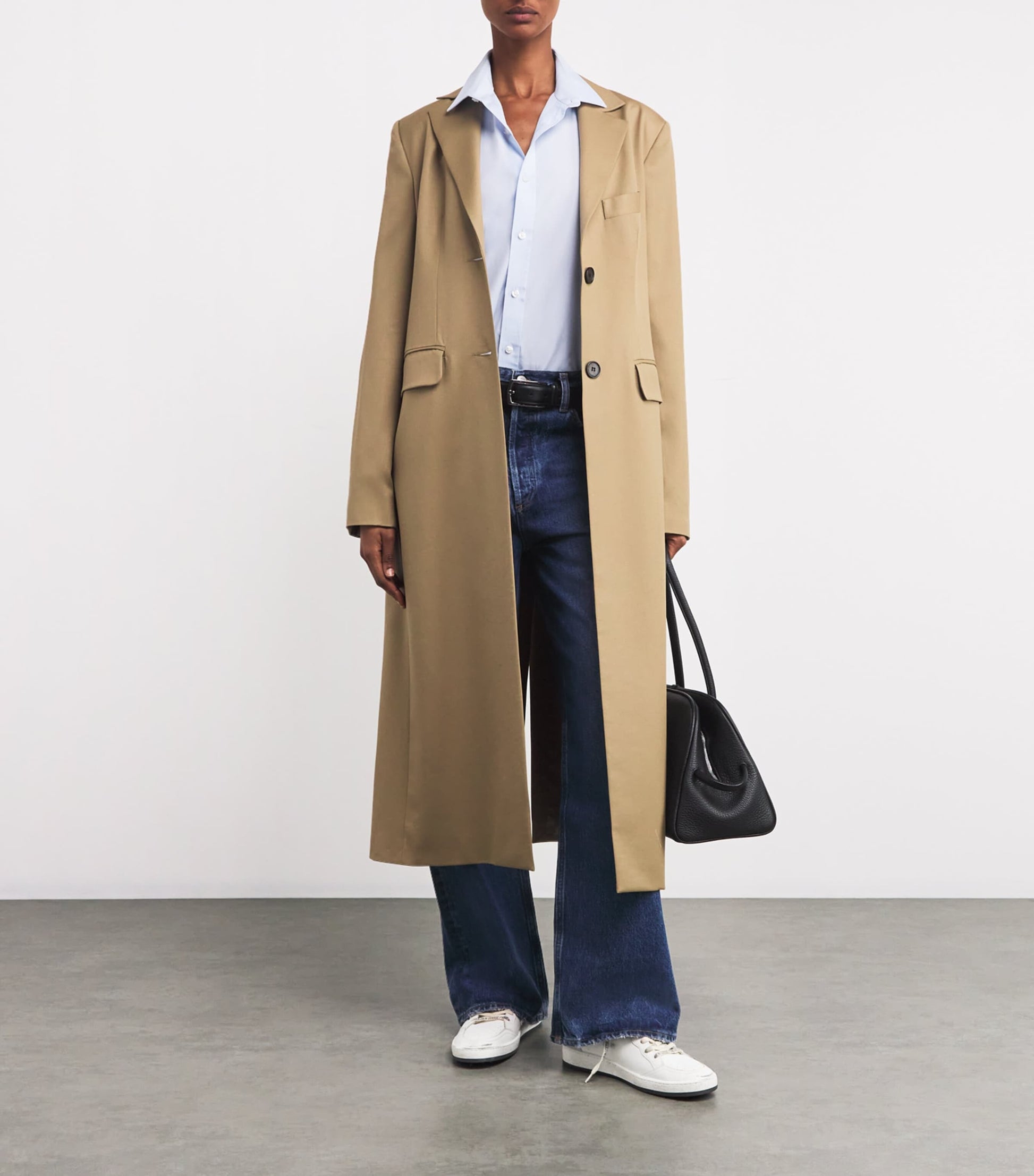 Golden Goose White Leather-Glitter Ball Star Sneakers