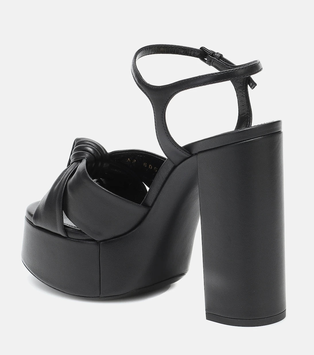 Saint Laurent - Bianca 125 leather platform sandals