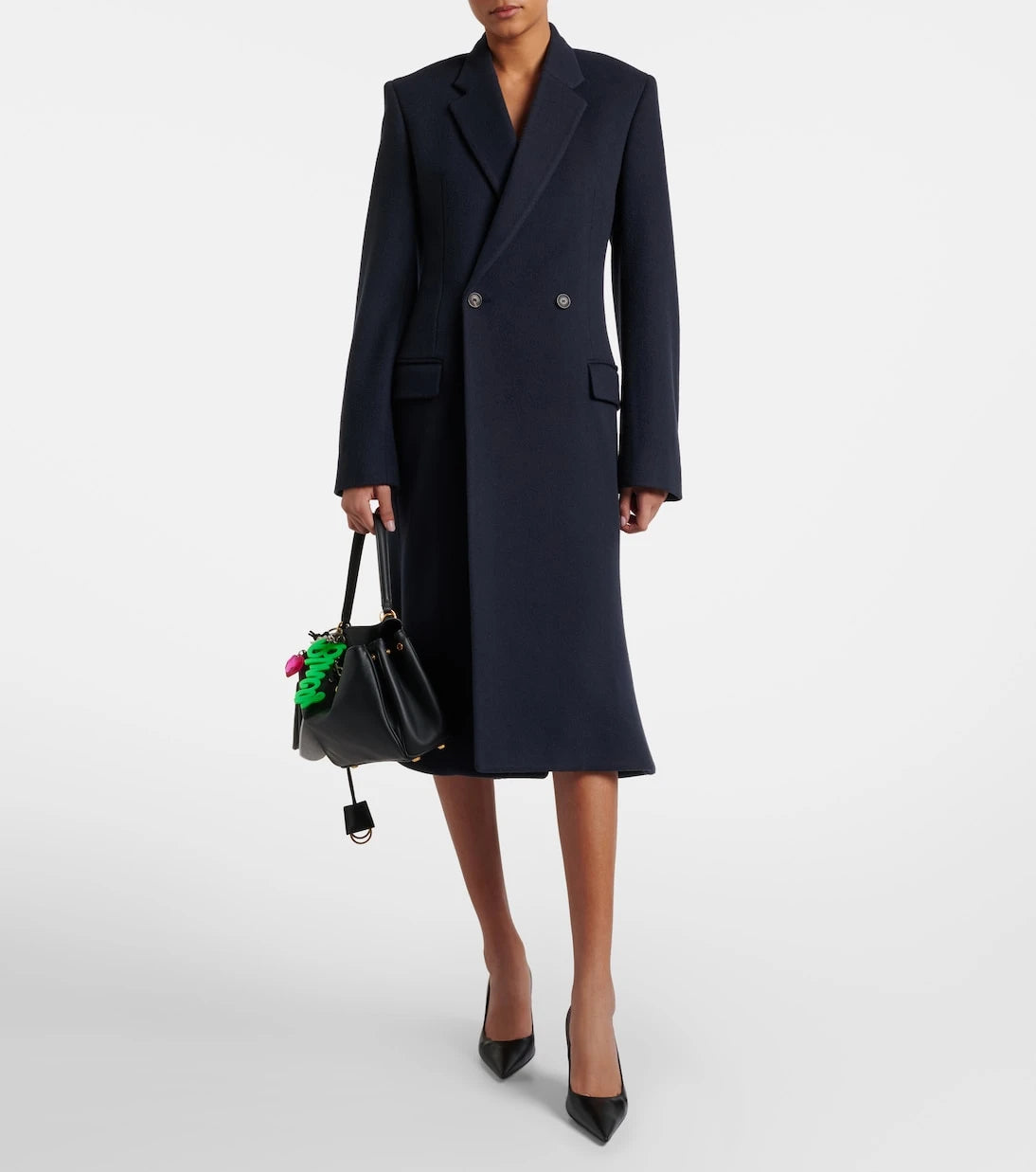 Balenciaga - Godet wool coat