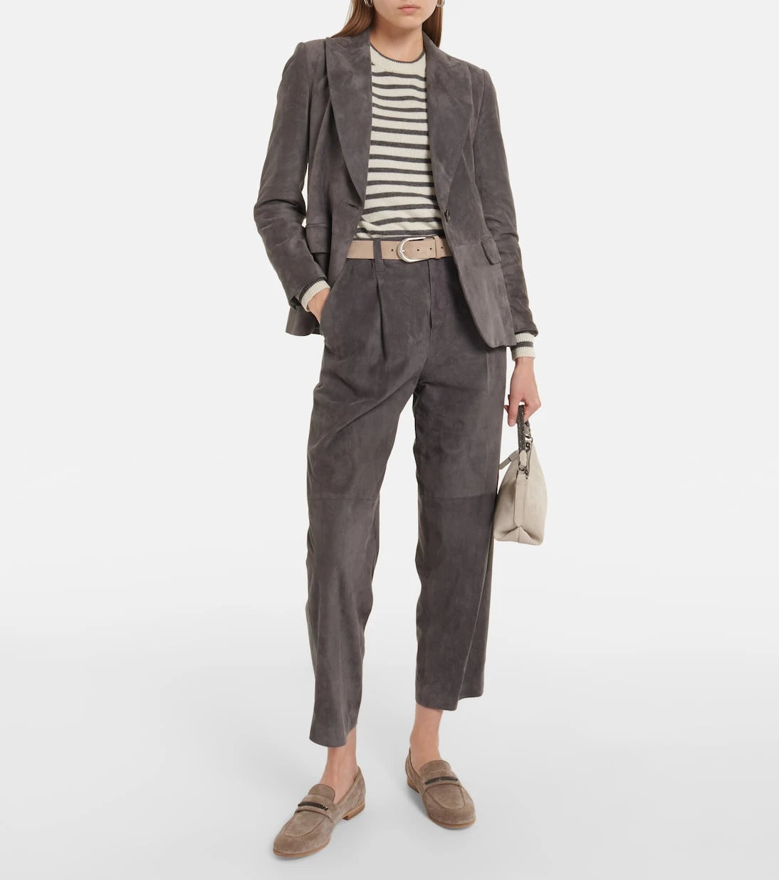 Brunello Cucinelli - Striped cashmere-blend sweater