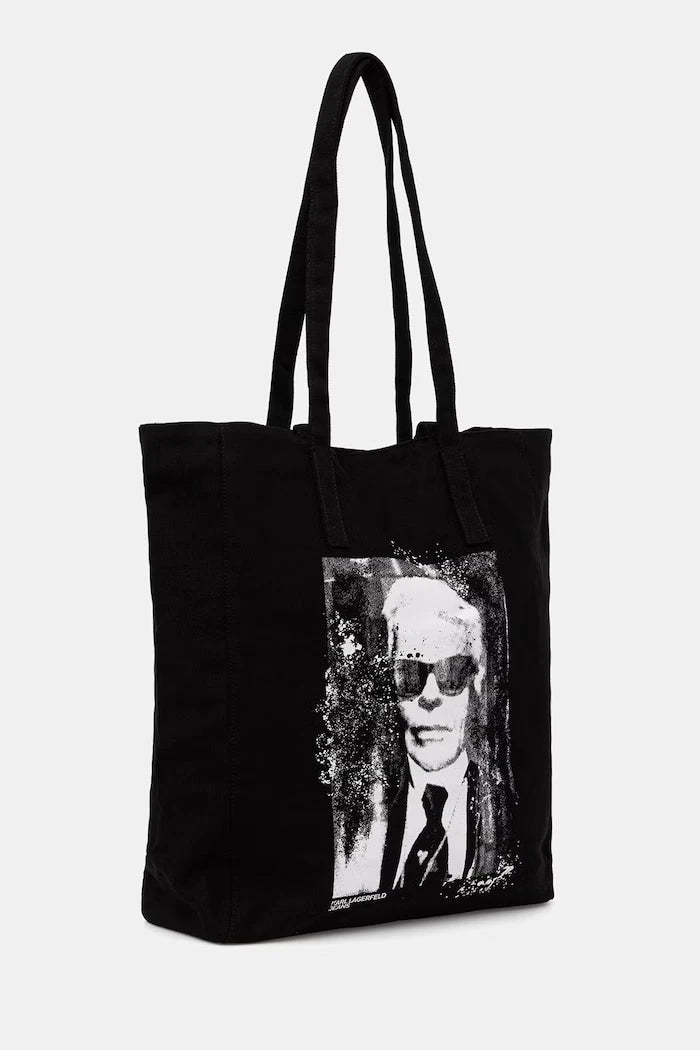 Karl Lagerfeld Jeans чанта tote дамска от памук