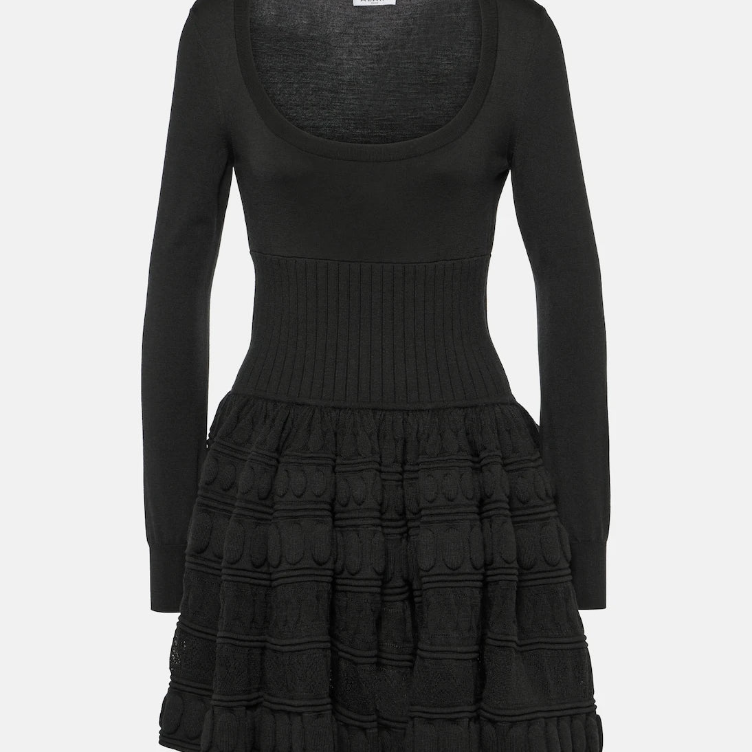 Alaïa - Crinoline wool-blend minidress