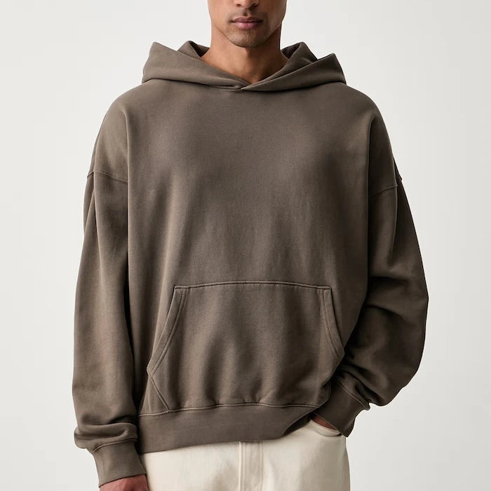 Levi's kapüşonlu erkek pamuklu sweatshirt SOFT CROPPED