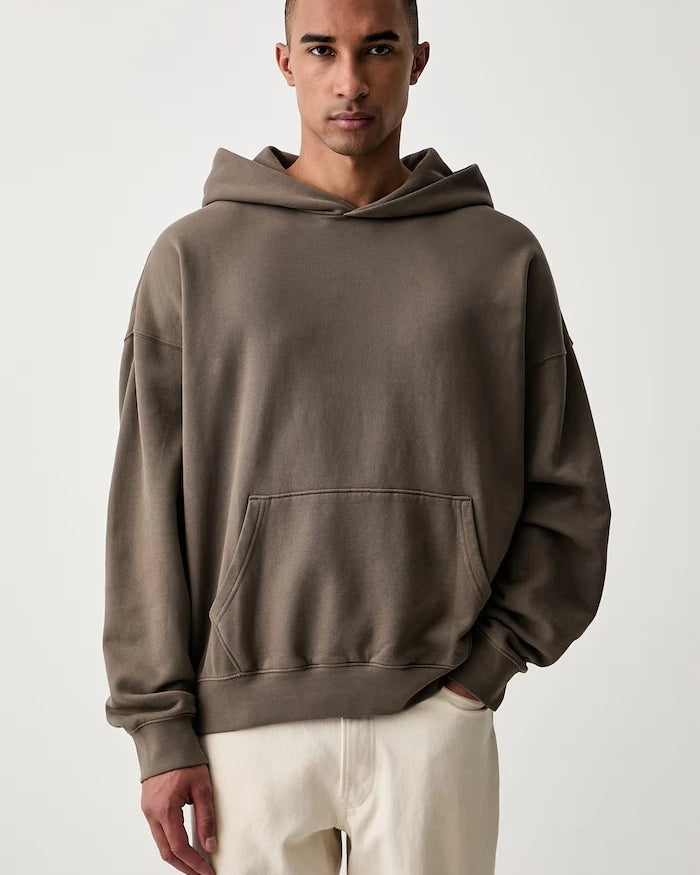 Levi's kapüşonlu erkek pamuklu sweatshirt SOFT CROPPED