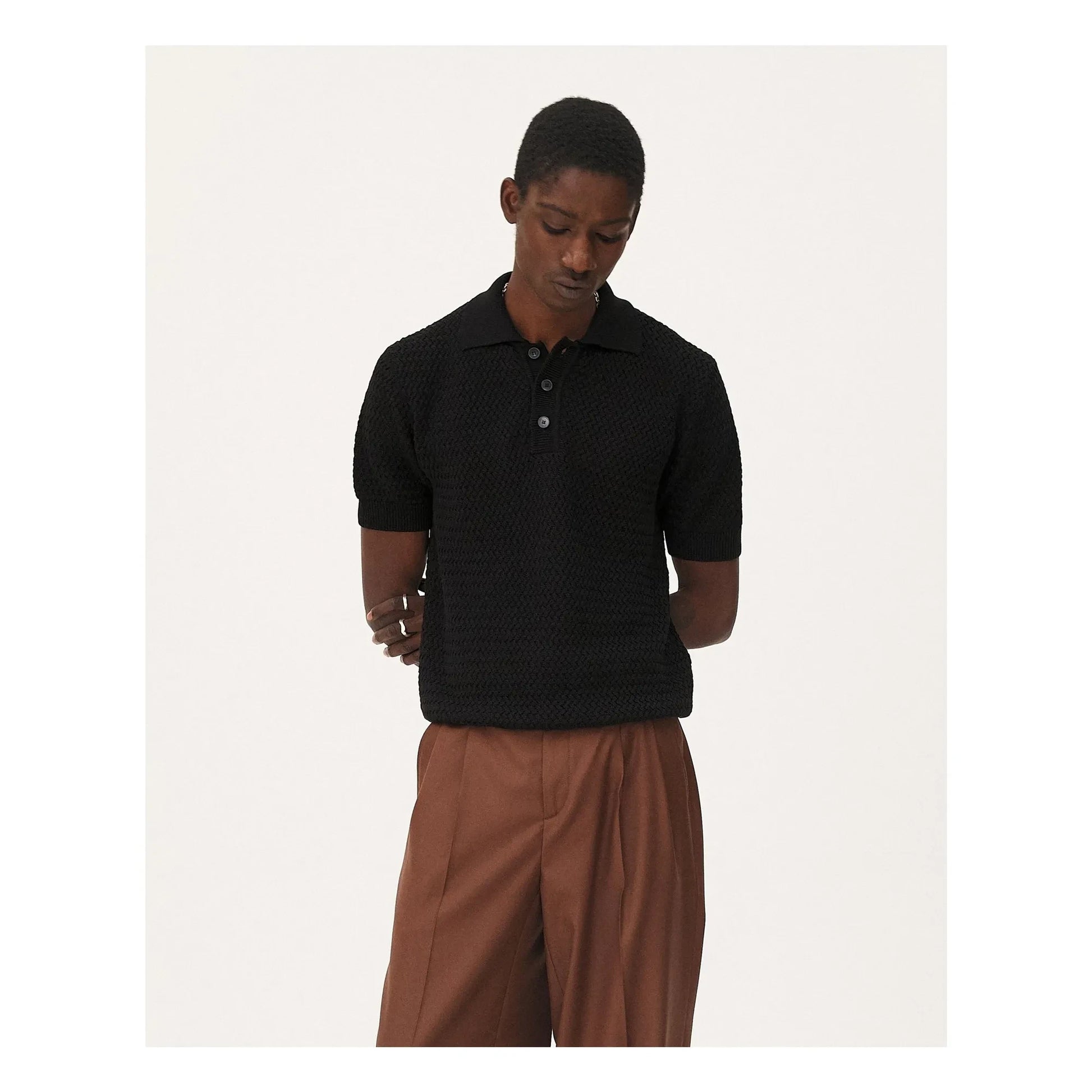 Noyoco - Haring organic cotton polo shirt | Black