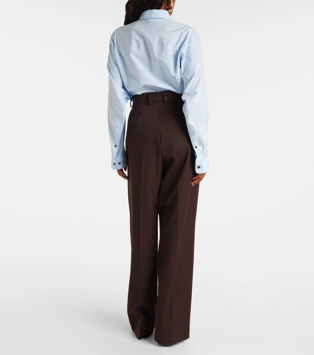Stella McCartney - High-rise wool wide-leg pants