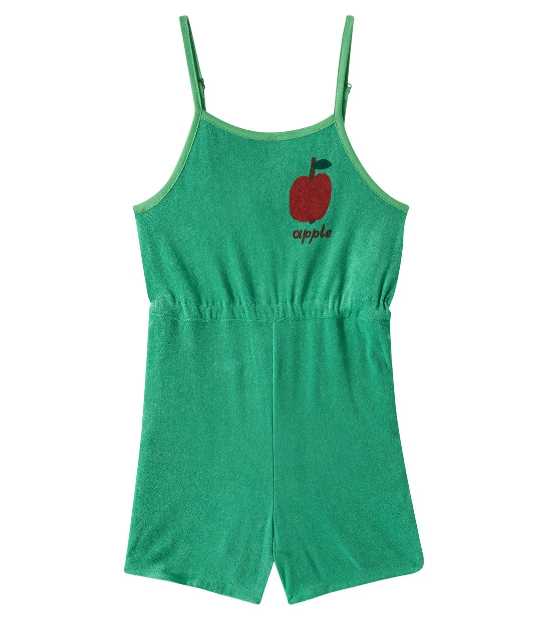 Jellymallow - Apple cotton-blend playsuit