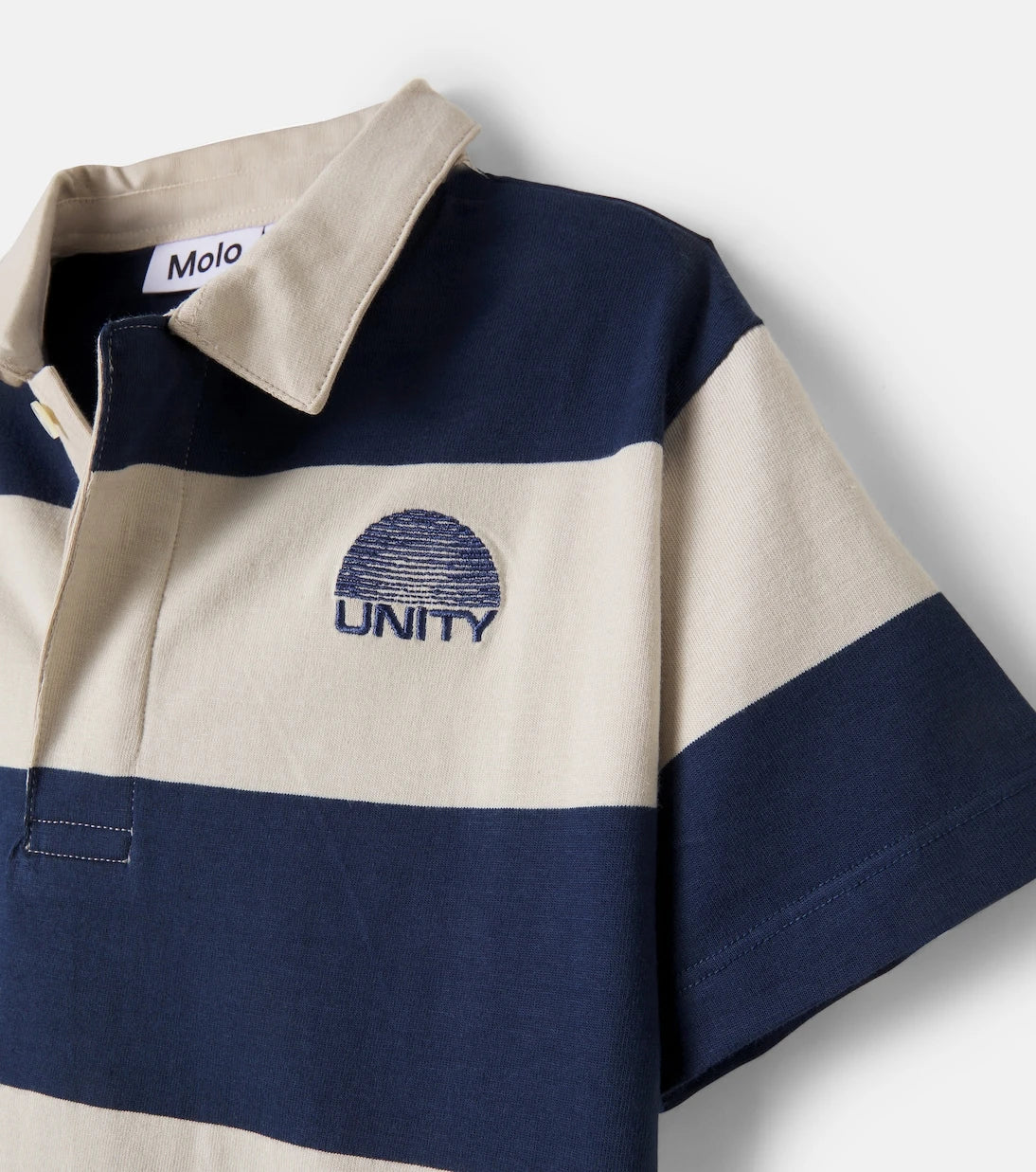 Molo - Rainer striped cotton polo shirt