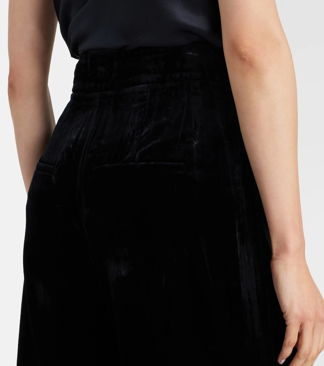 Veronica Beard - Alex high-rise velvet wide-leg pants