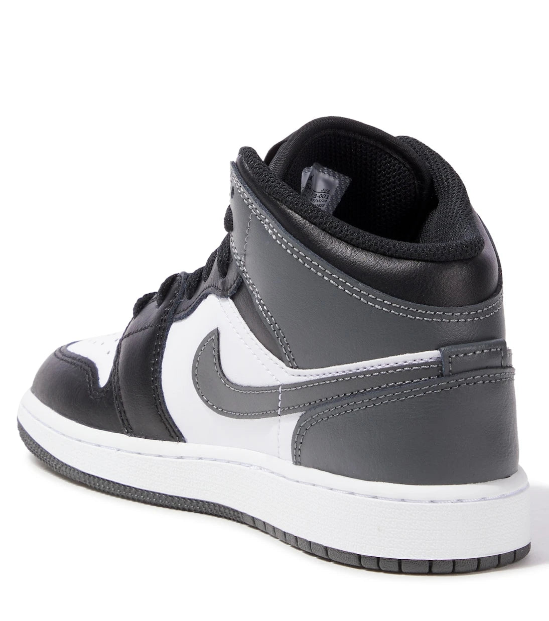Nike Kids - حذاء سنيكرز Air Jordan 1 Mid الجلدي للأطفال
