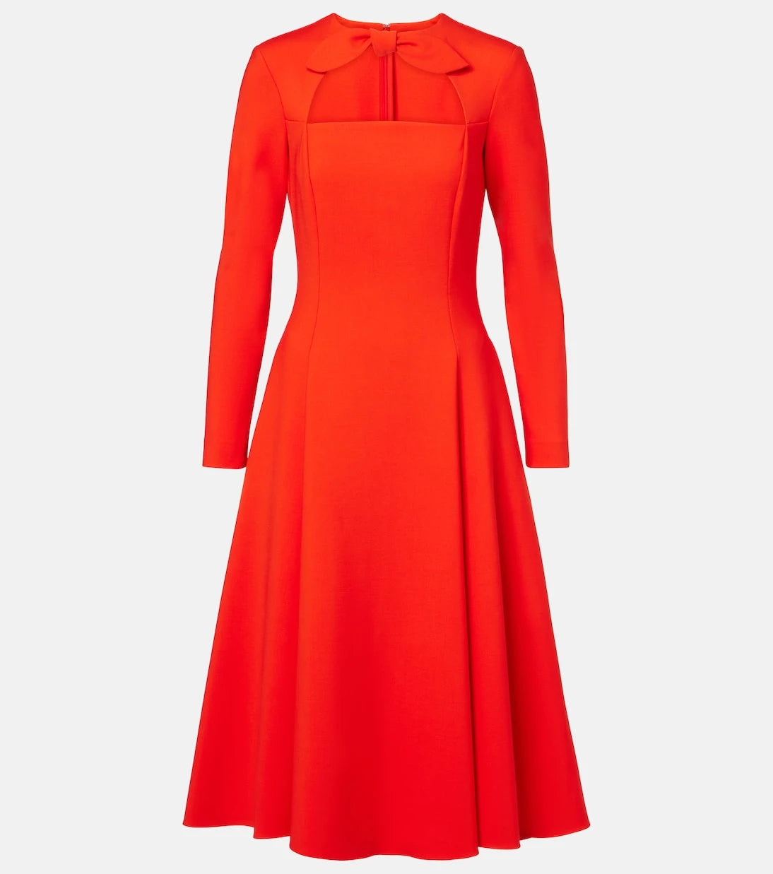 Oscar de la Renta - Cutout wool-blend cocktail dress