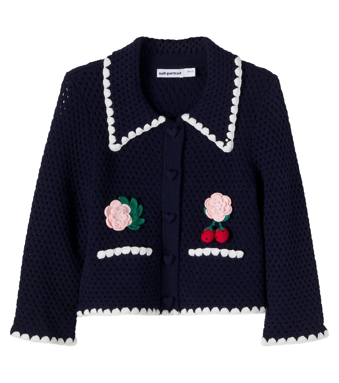 Self-Portrait Kids - Crochet cardigan