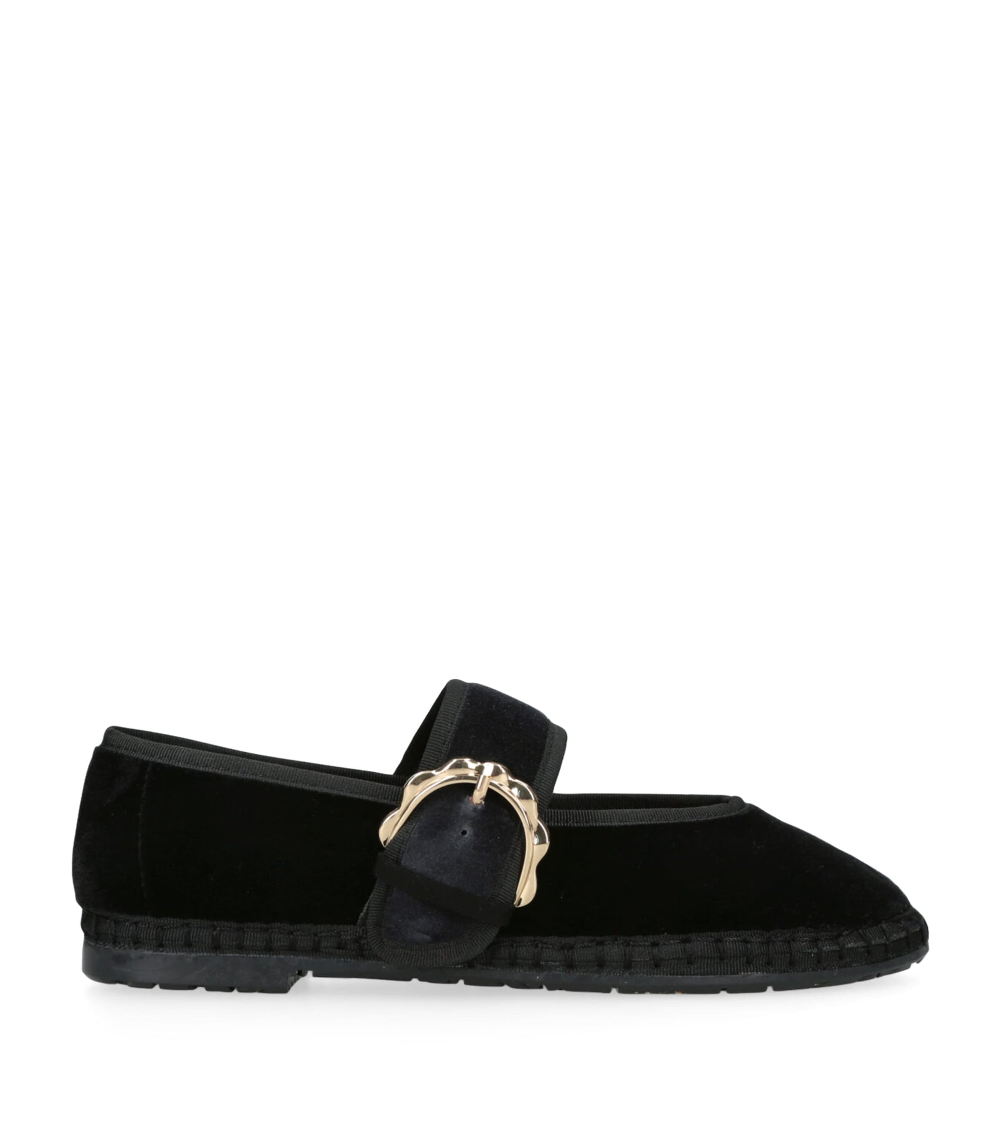 Flabelus Black Velvet Sophie Mary Janes