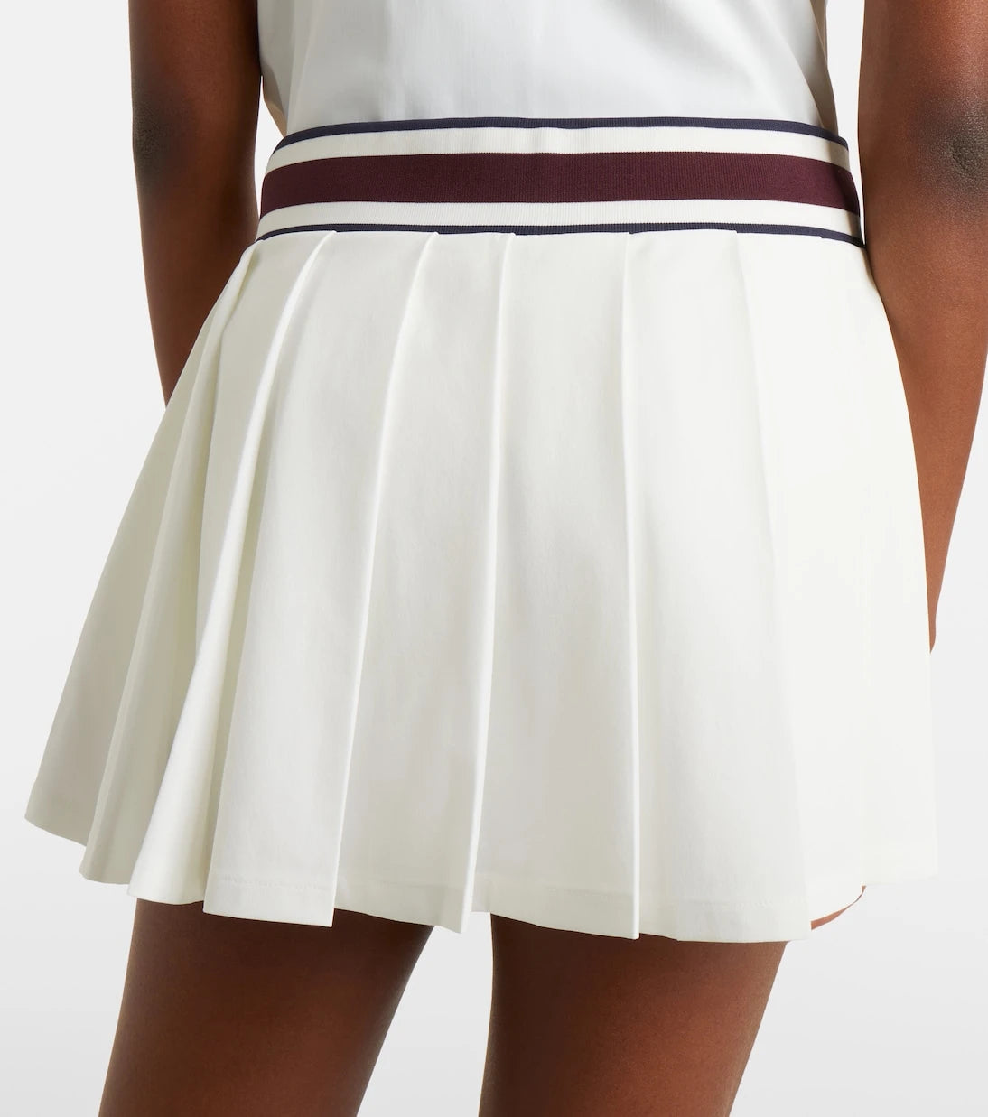 Tory Burch - Striped pleated tennis skirt