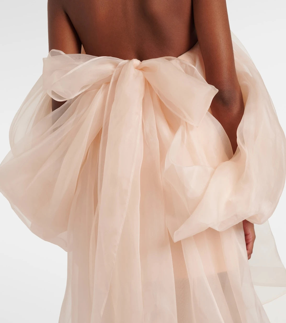 Zimmermann - Crush silk organza bustier dress