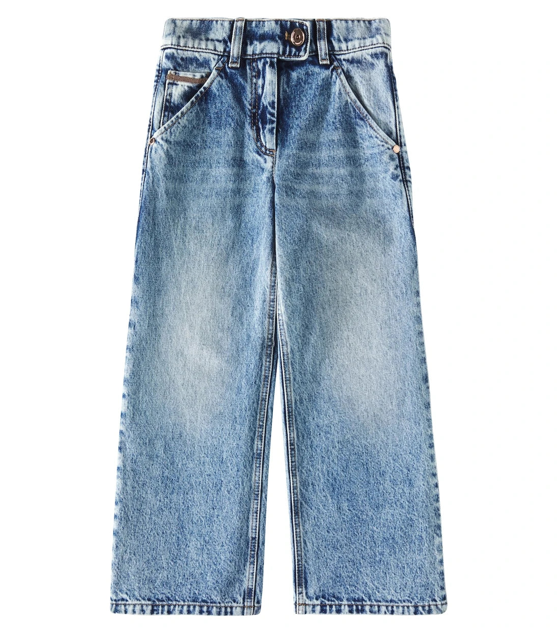 Brunello Cucinelli Kids - جينز بقصة مستقيمة