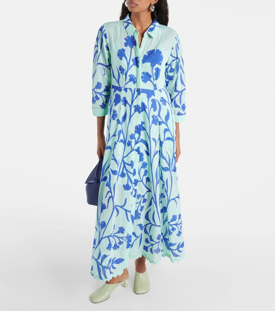 Juliet Dunn - Printed cotton maxi dress