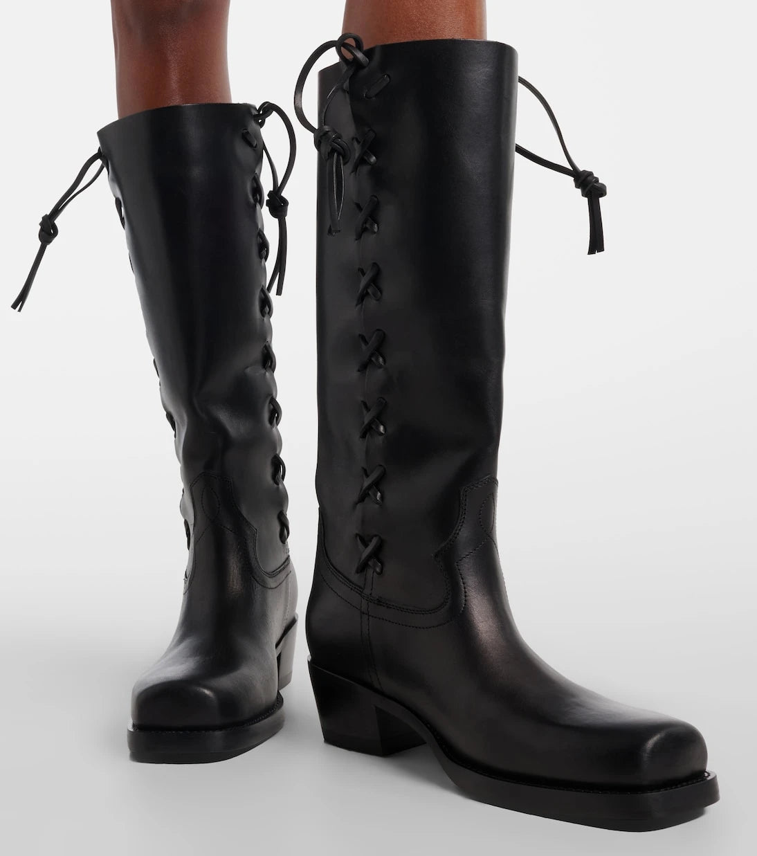 Paris Texas - Roxanne 45 leather knee-high boots