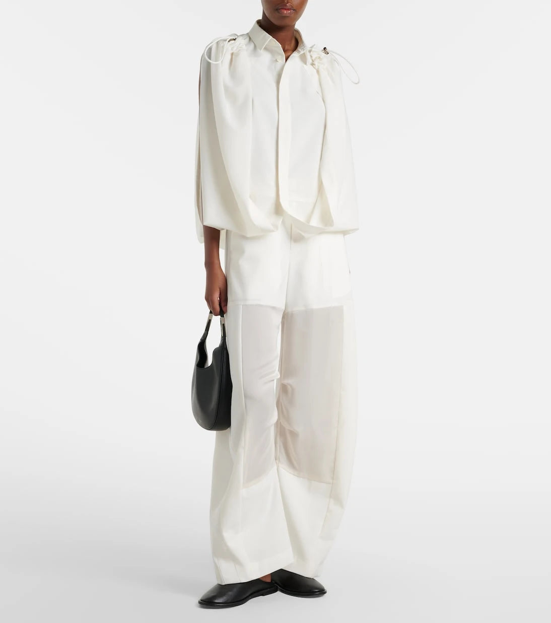 Sacai - قميص بكسرات