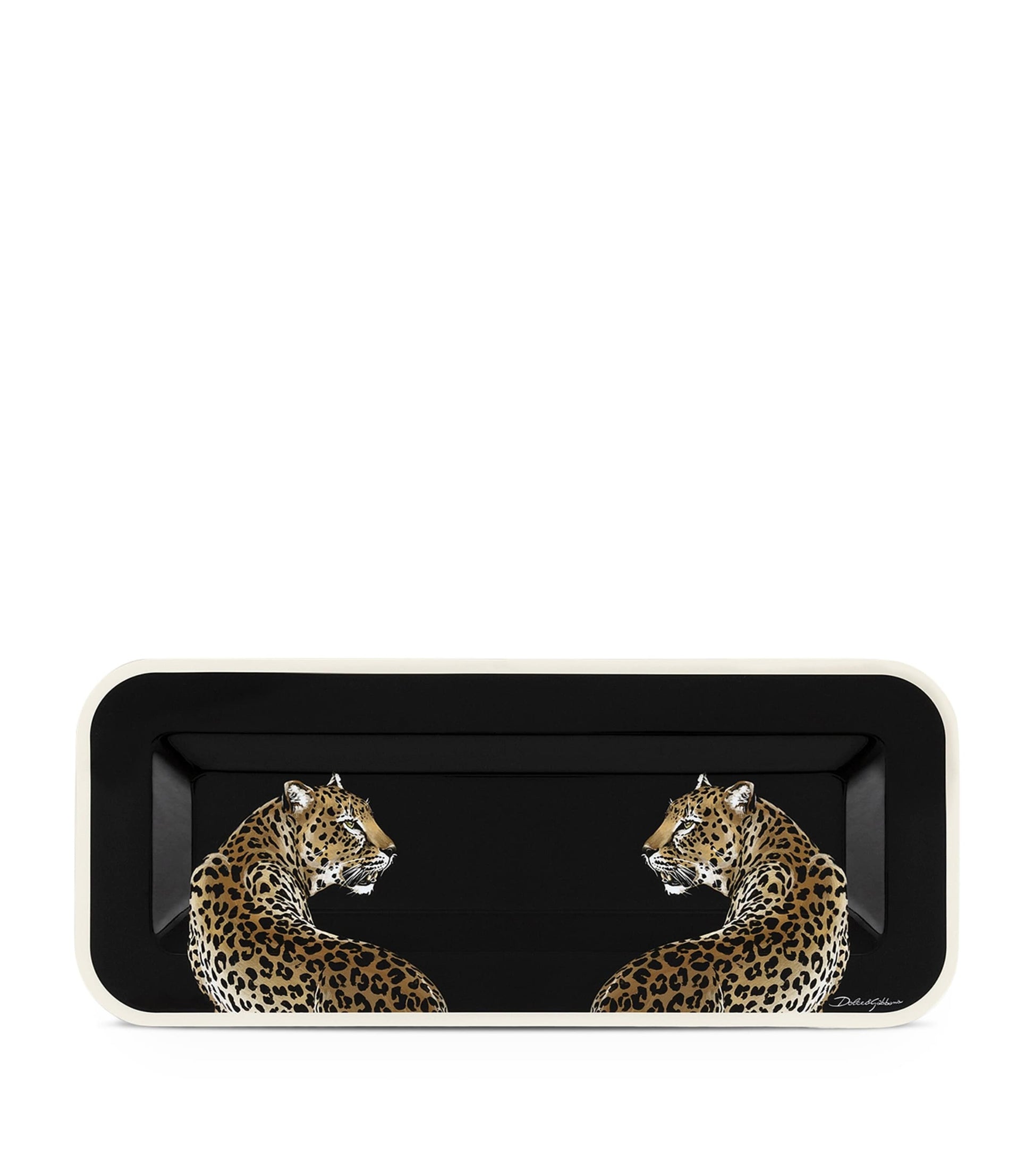 Dolce & Gabbana Casa Leopard Print Tray (25cm x 60cm)