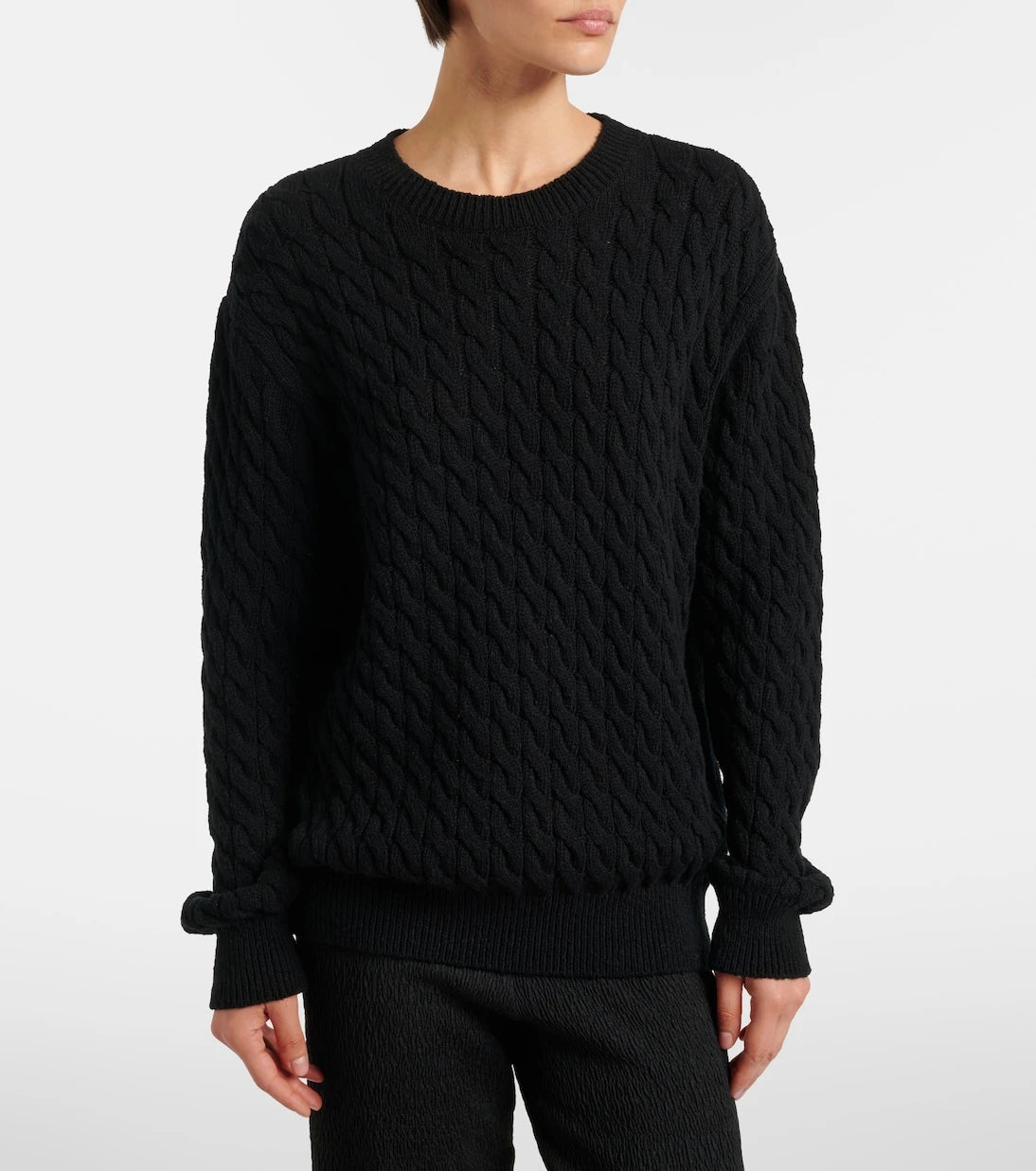 The Row - Orus cable-knit cotton and linen sweater