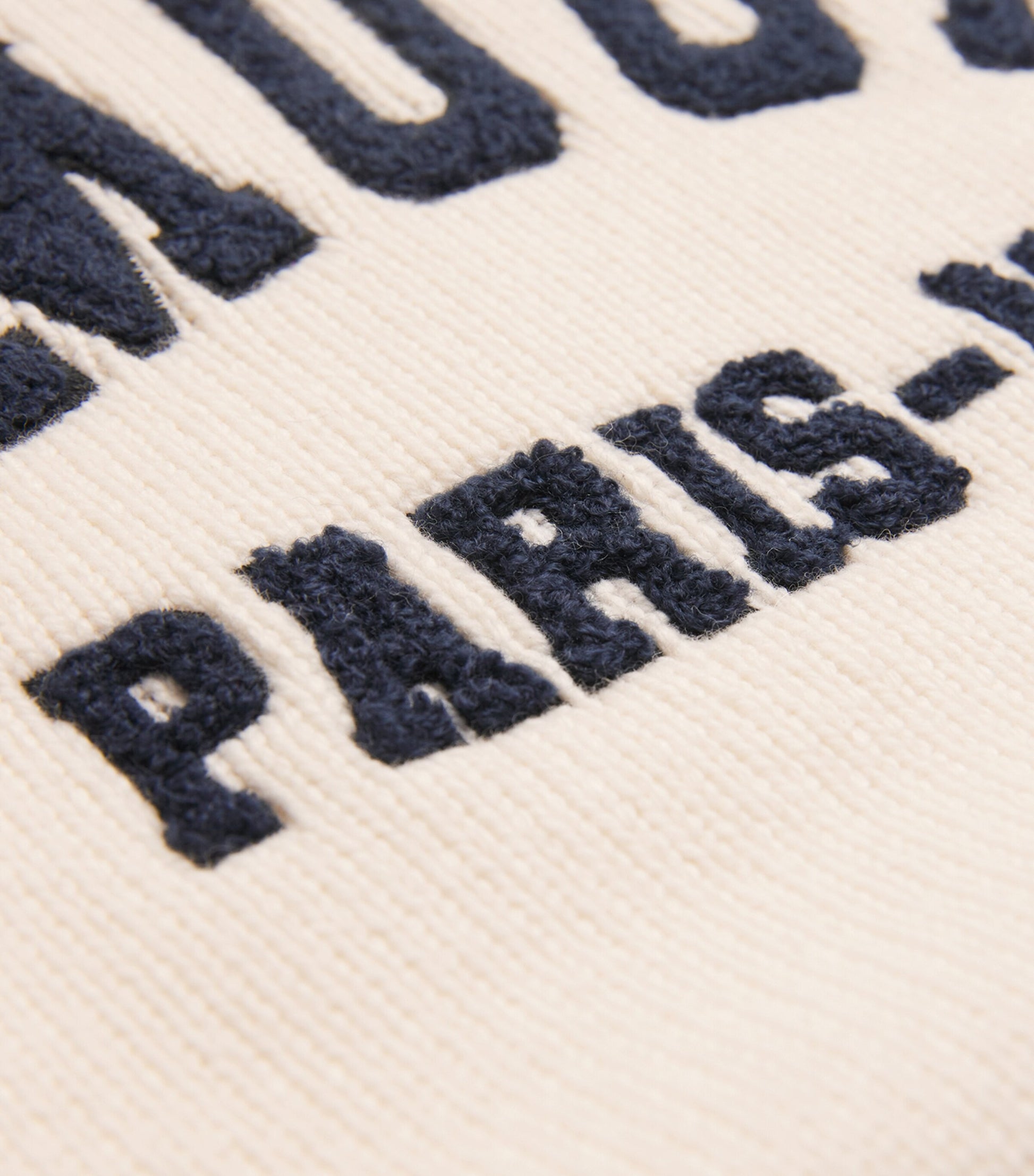 Maje White Wool-Blend Amour Sweater