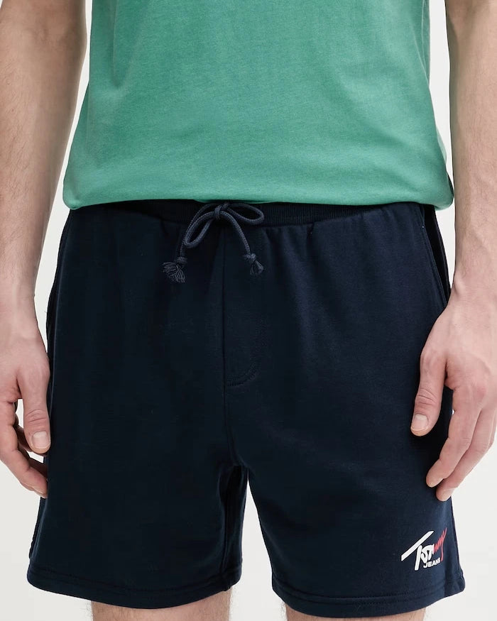 Tommy Jeans erkek pamuklu spor kısa şort