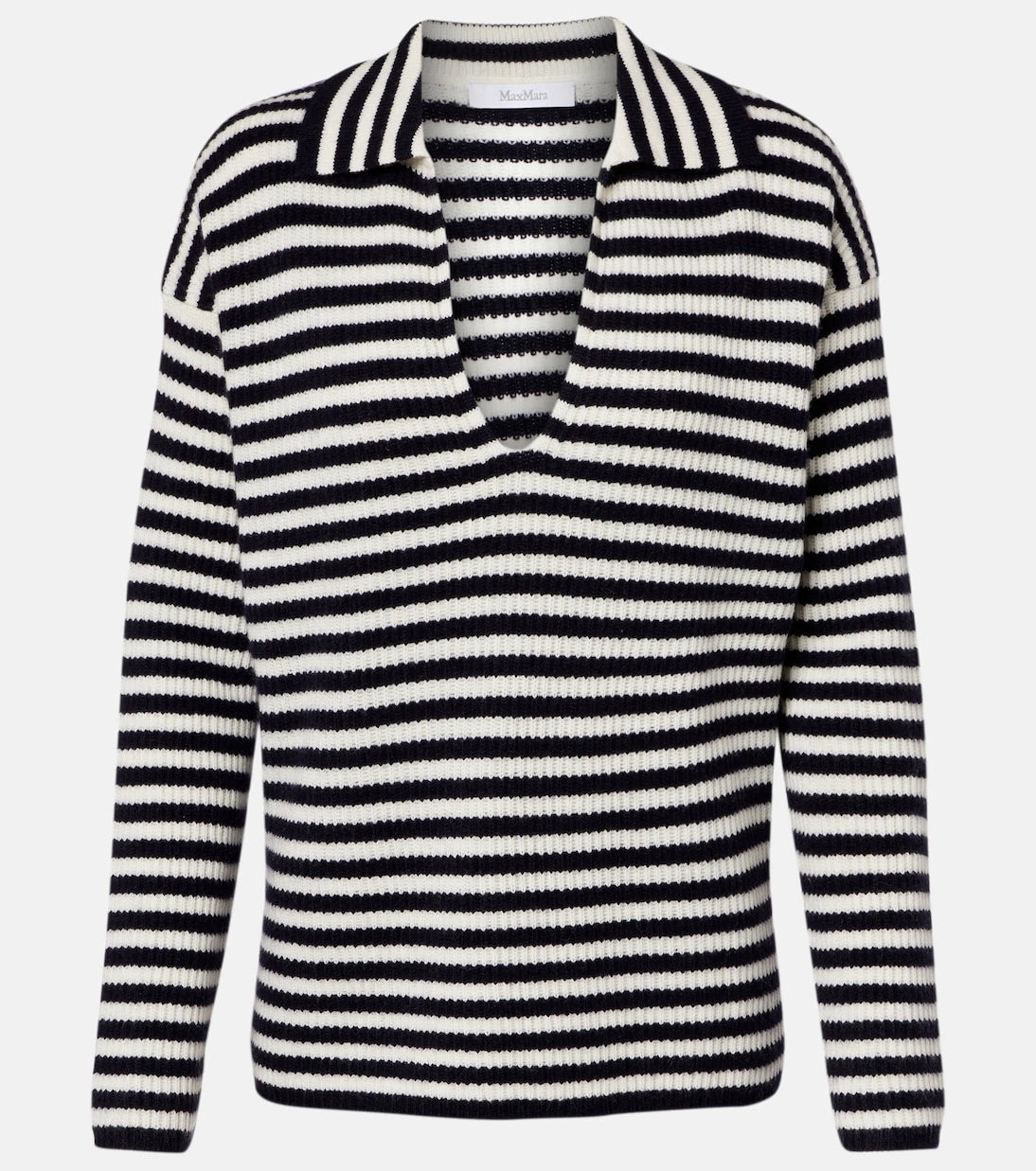 Max Mara - Gomma çizgili kaşmir üst
