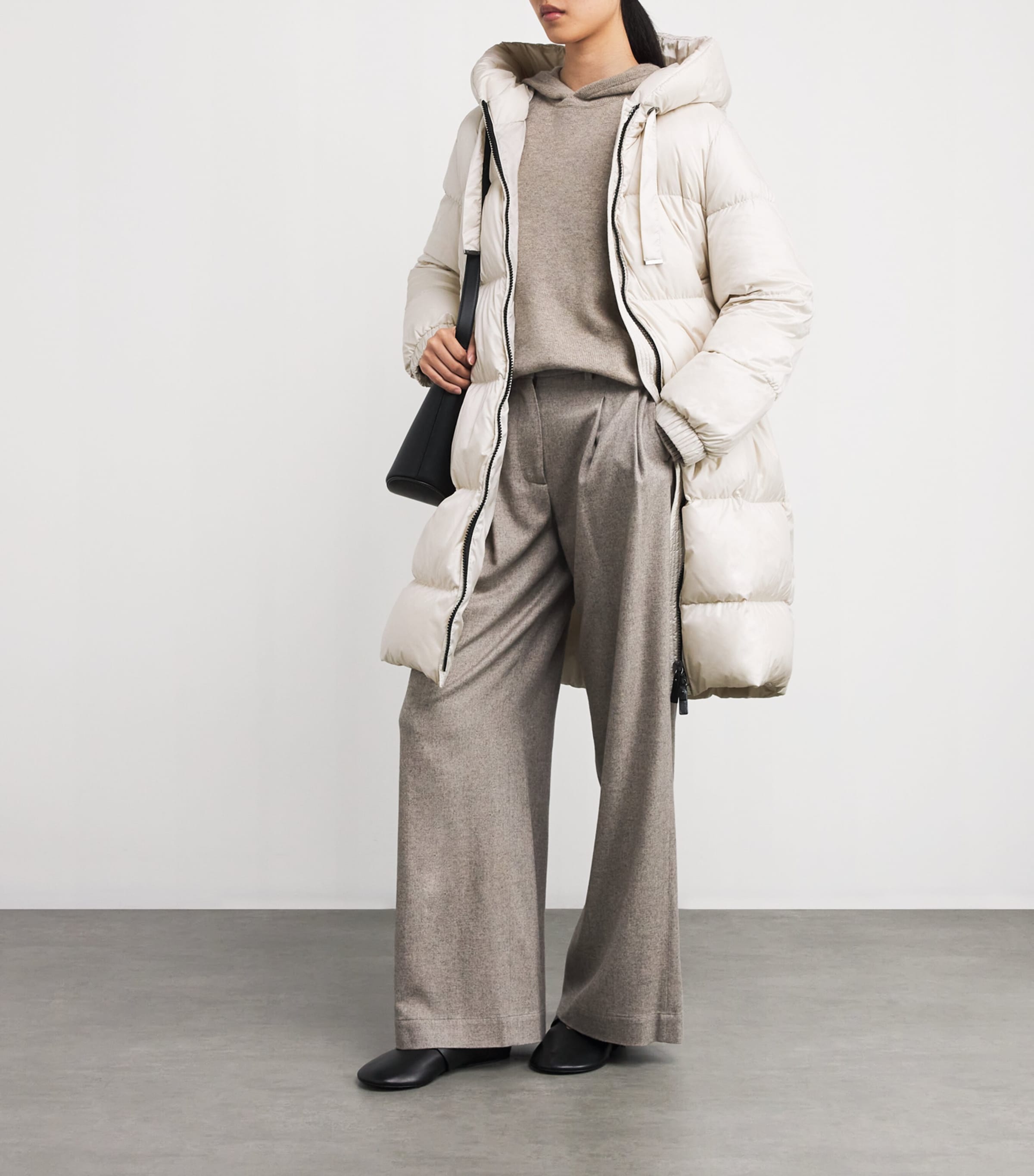 Max Mara White The Cube Quilted Parka