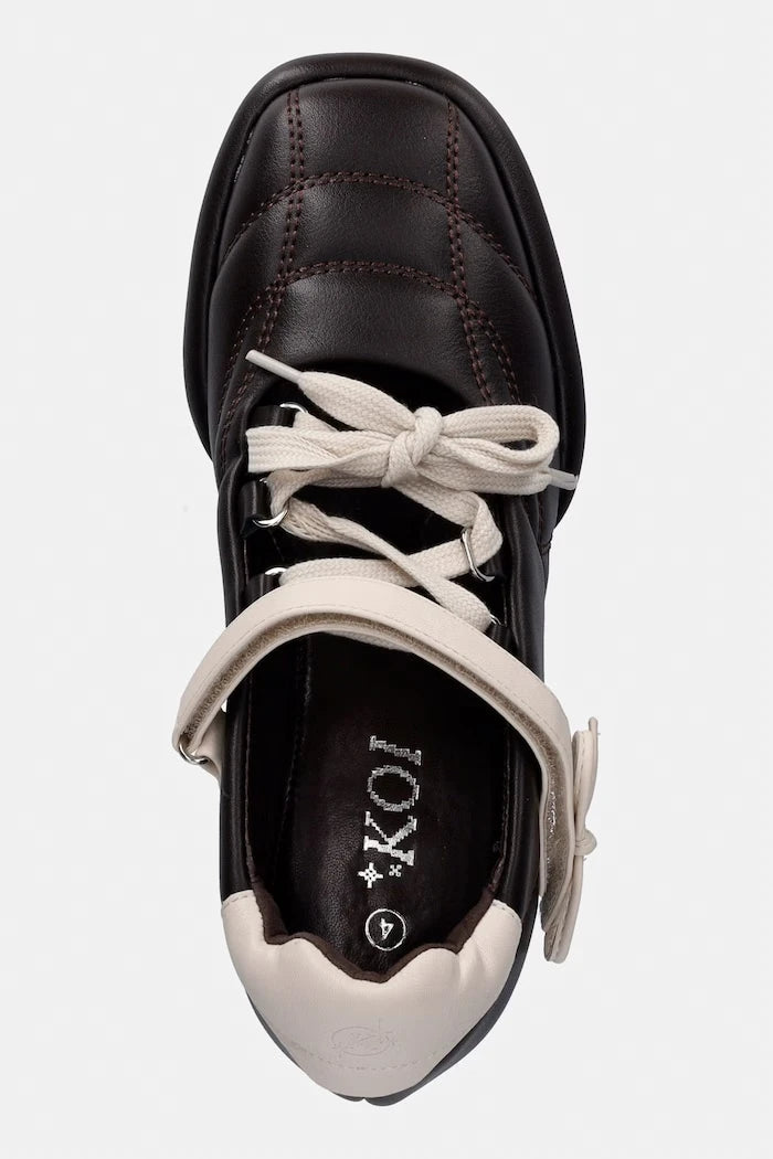 Koi Footwear Skosyalı Kalın Topuklu Ayakkabı Adria Padded Kitten Heel