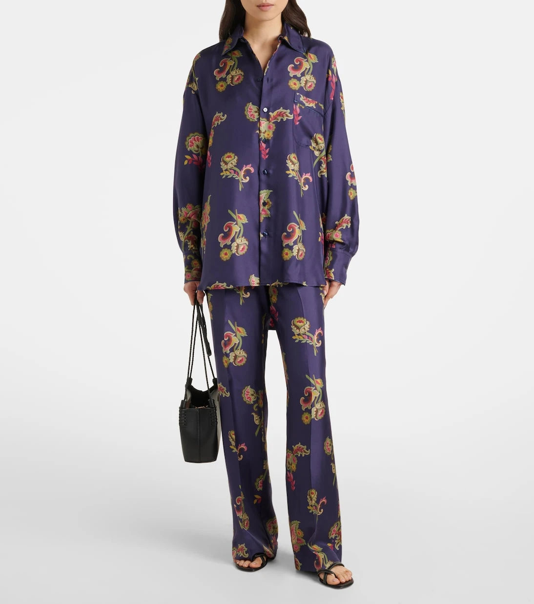Etro - Silk palazzo pants