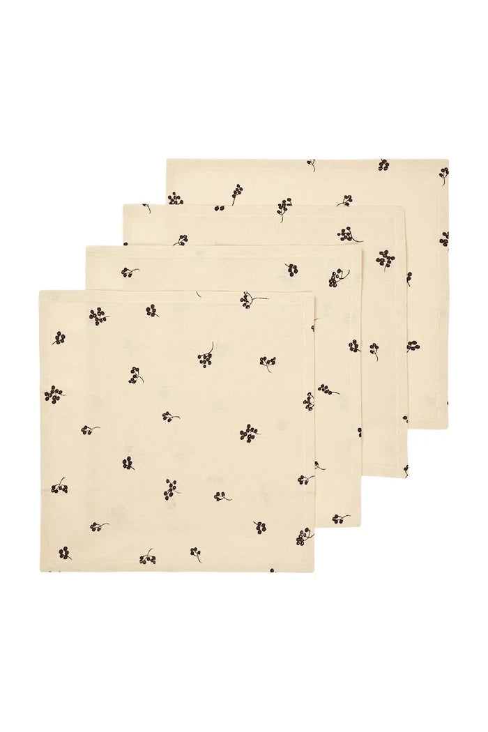 ferm LIVING Baies Pamuklu Peçete Seti 40 x 40 cm (4 Adet)