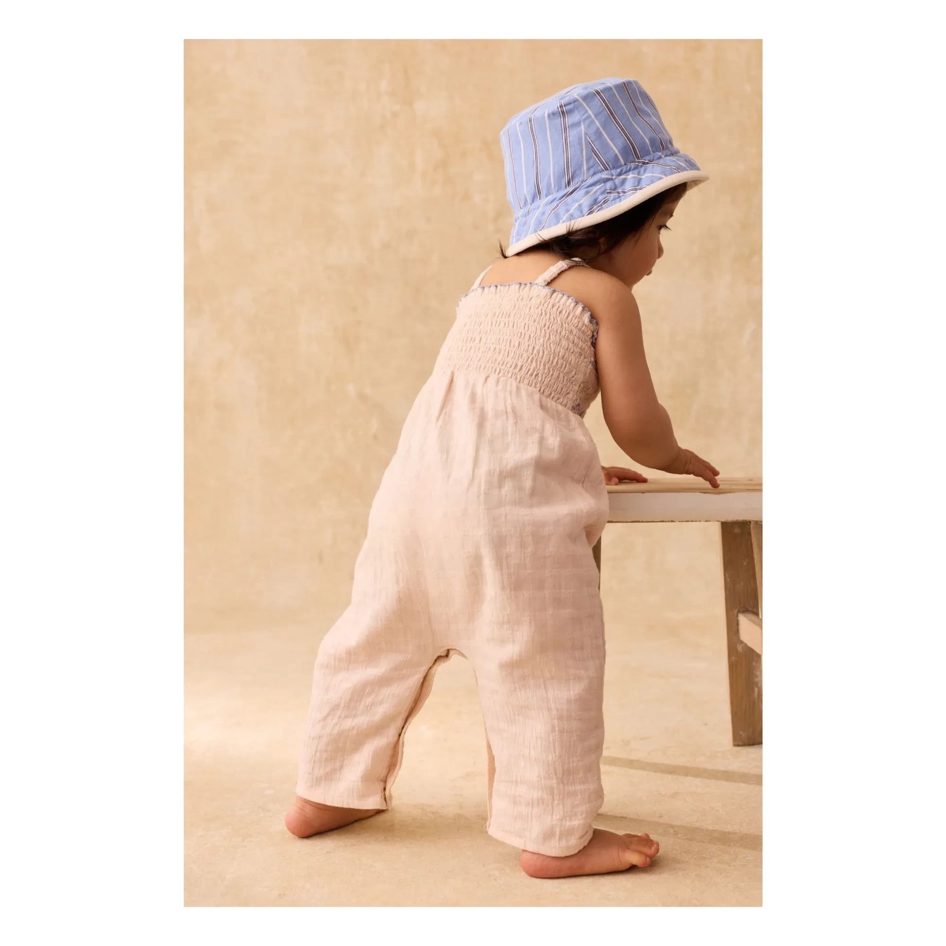 Louise Misha - Morli Textured jumpsuit | Cream