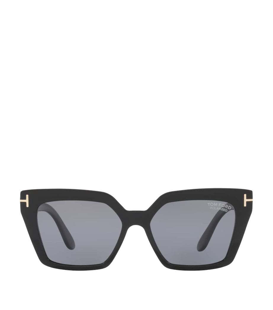TOM FORD Black Acetate Winona Cat Eye Sunglasses