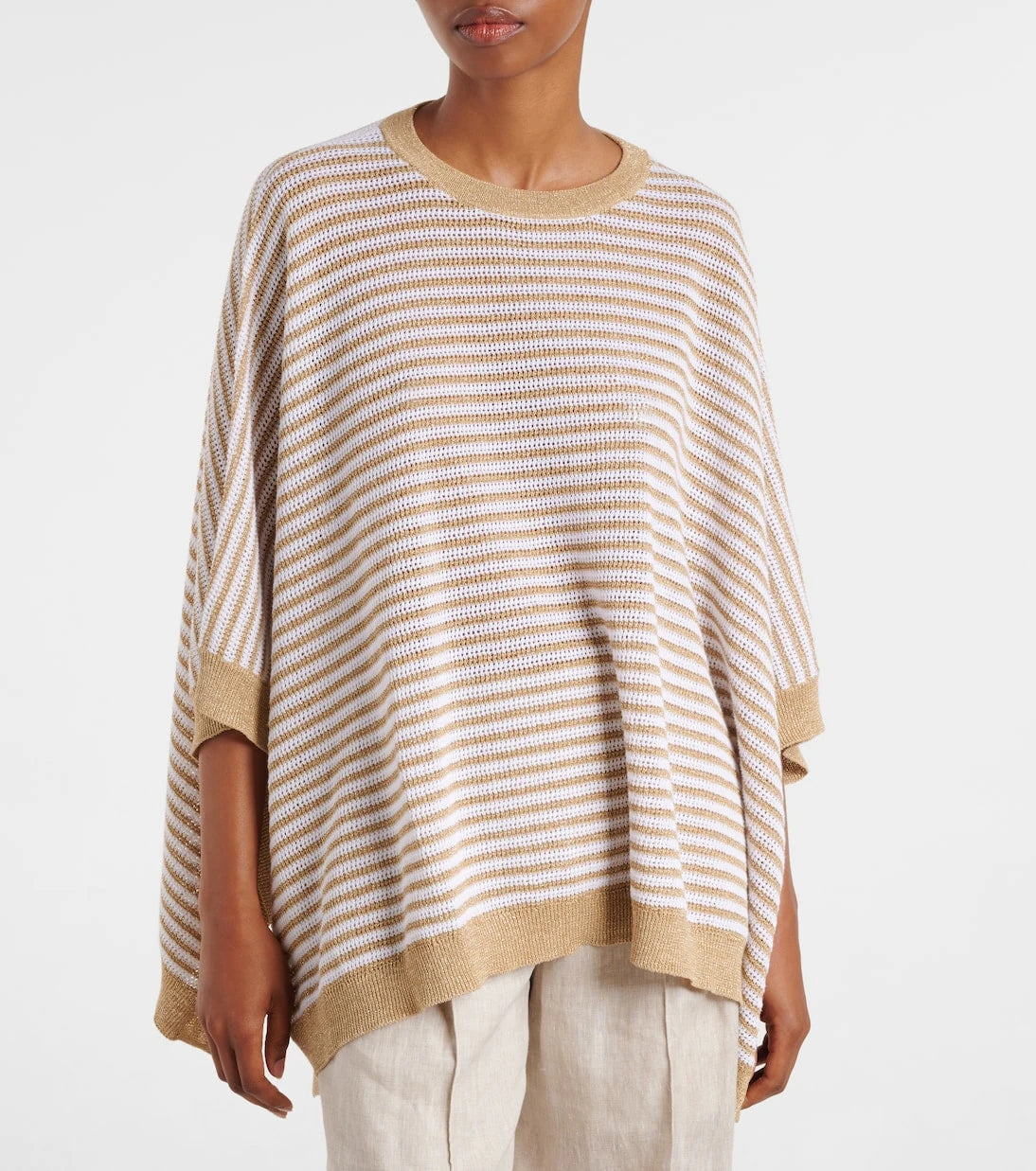 Brunello Cucinelli - Knitted striped top