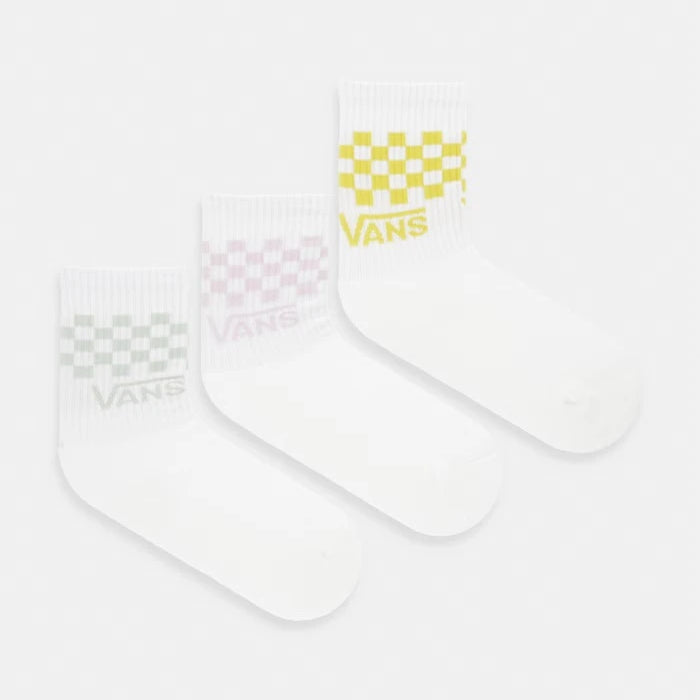 Vans чорапи за деца Classic Check Crew 3 броя