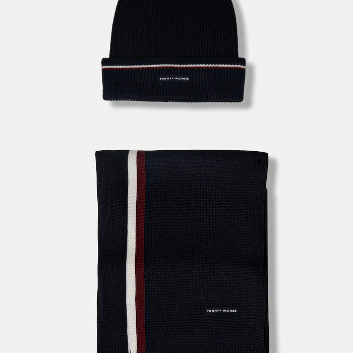 Tommy Hilfiger Yünlü Bere ve Atkı