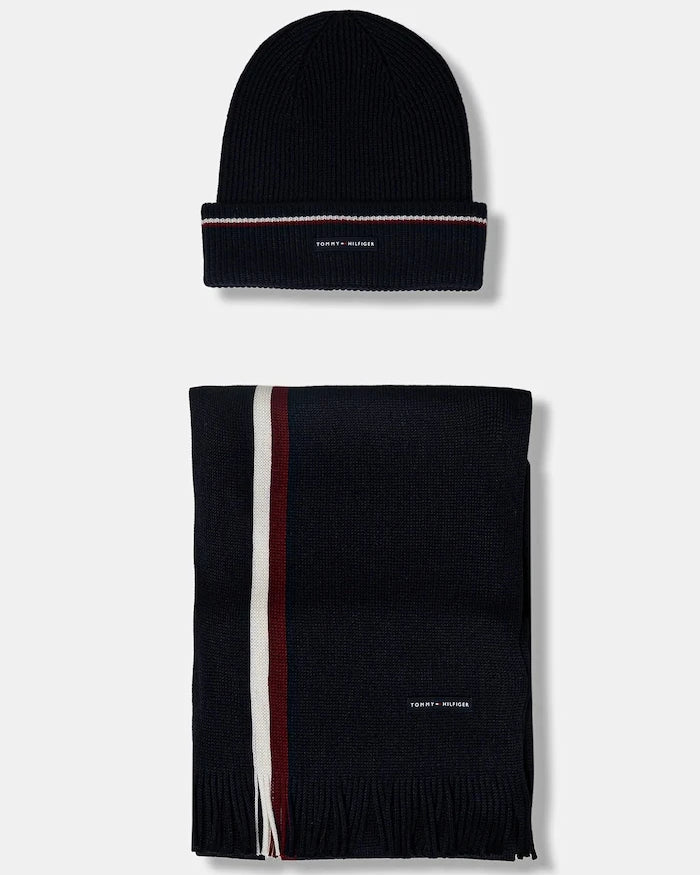 Tommy Hilfiger Yünlü Bere ve Atkı