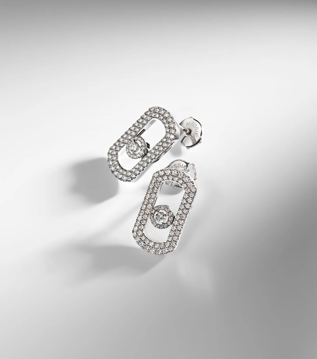 Messika - So Move 18kt white gold earrings with diamonds