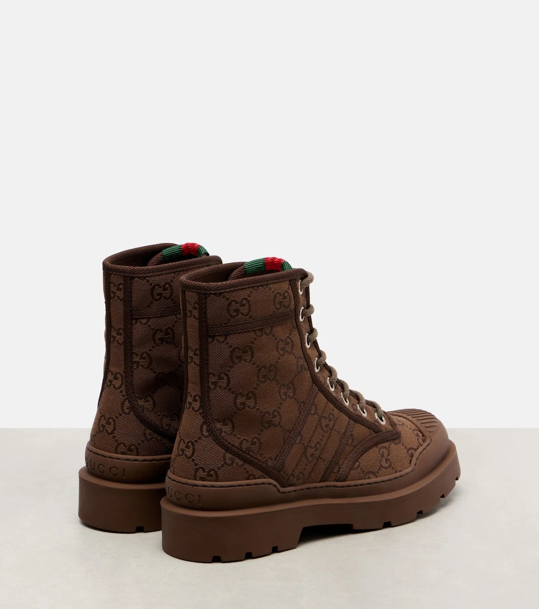 Gucci - GG Canvas combat boots