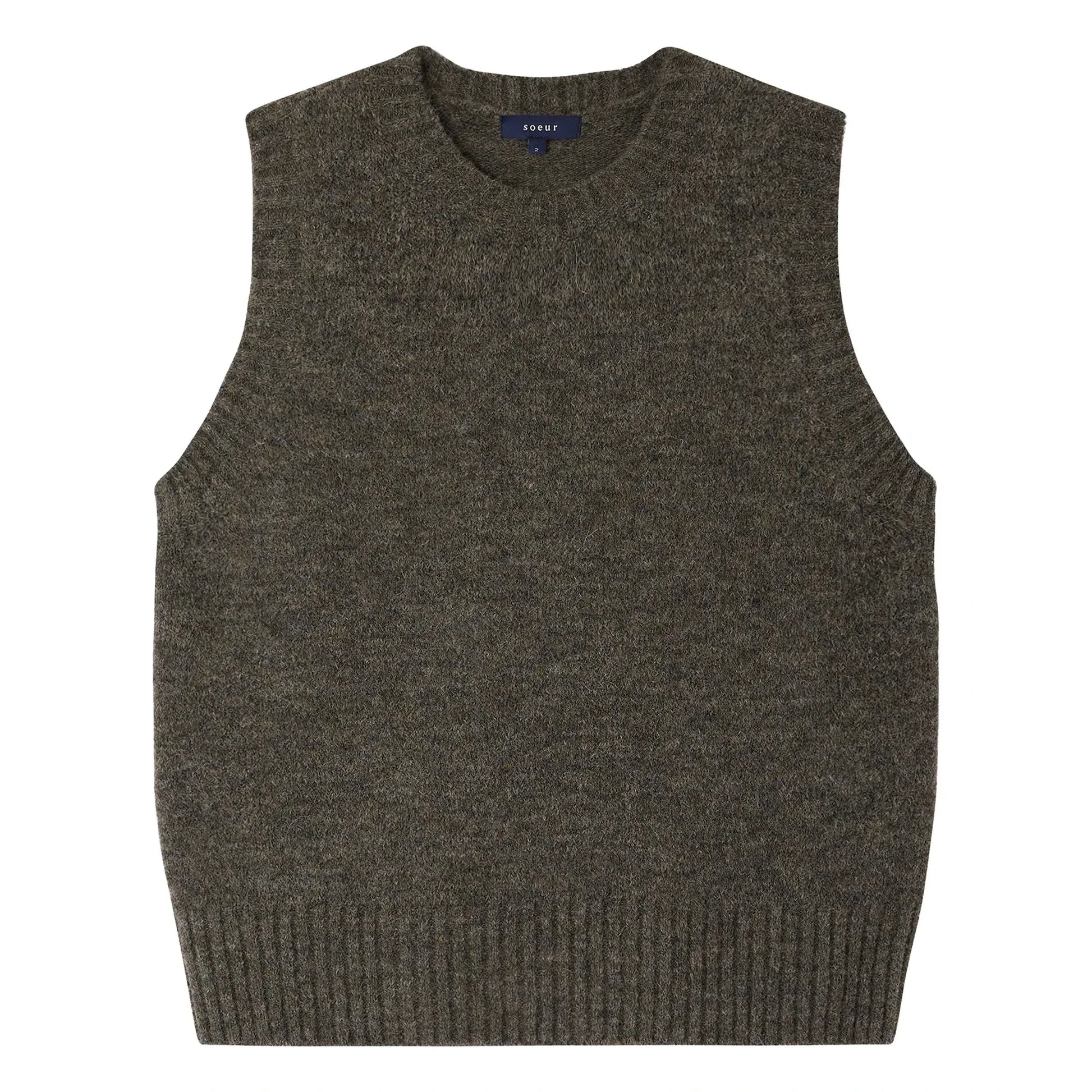 Soeur - Namaste Sleeveless Sweater | Heather grey