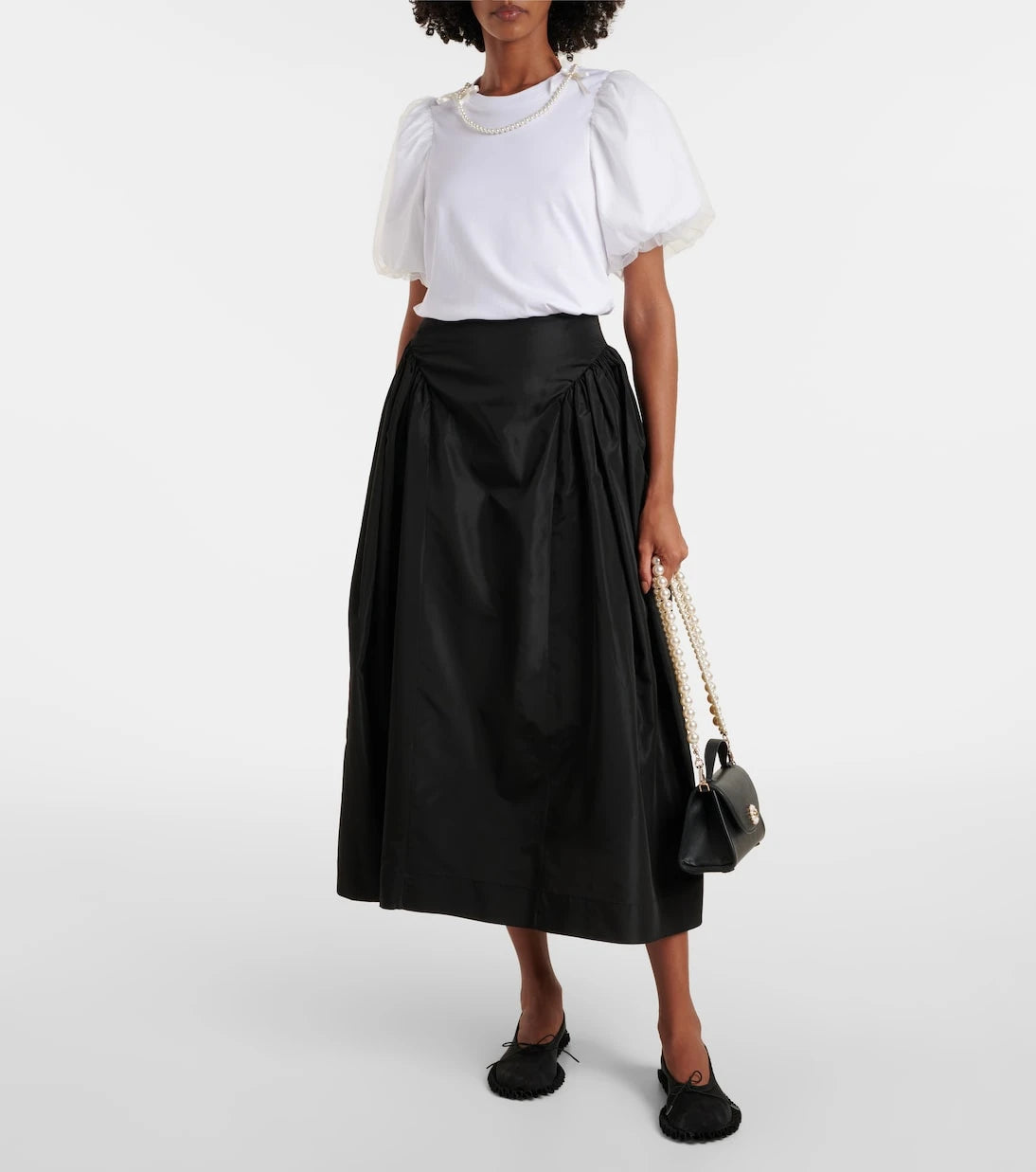 Simone Rocha - Puff-sleeve cotton jersey T-shirt