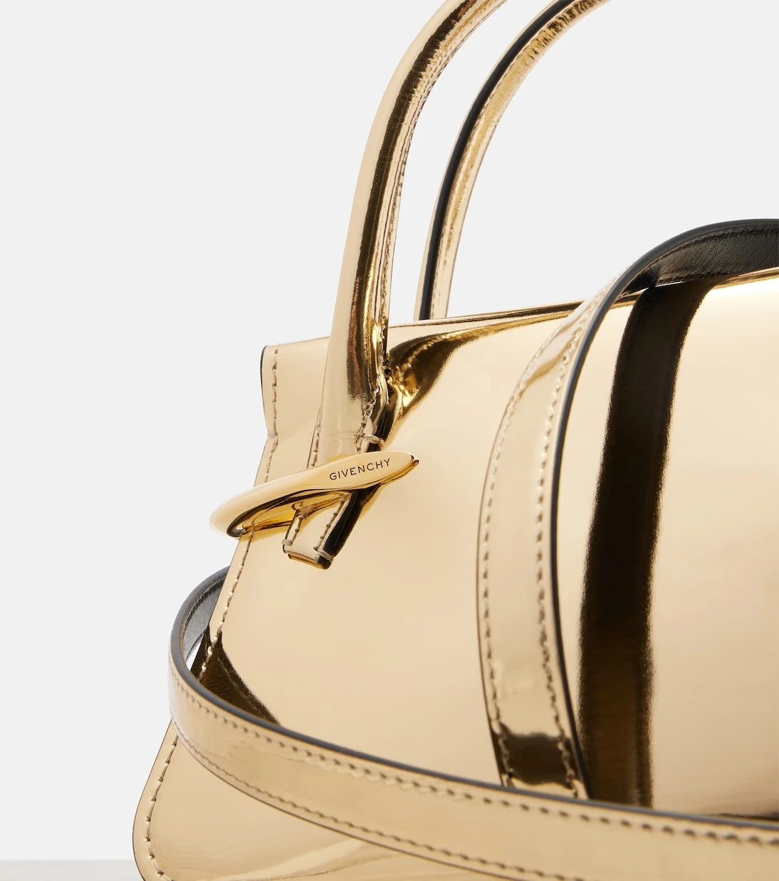 Givenchy - Pinch metallic leather tote bag