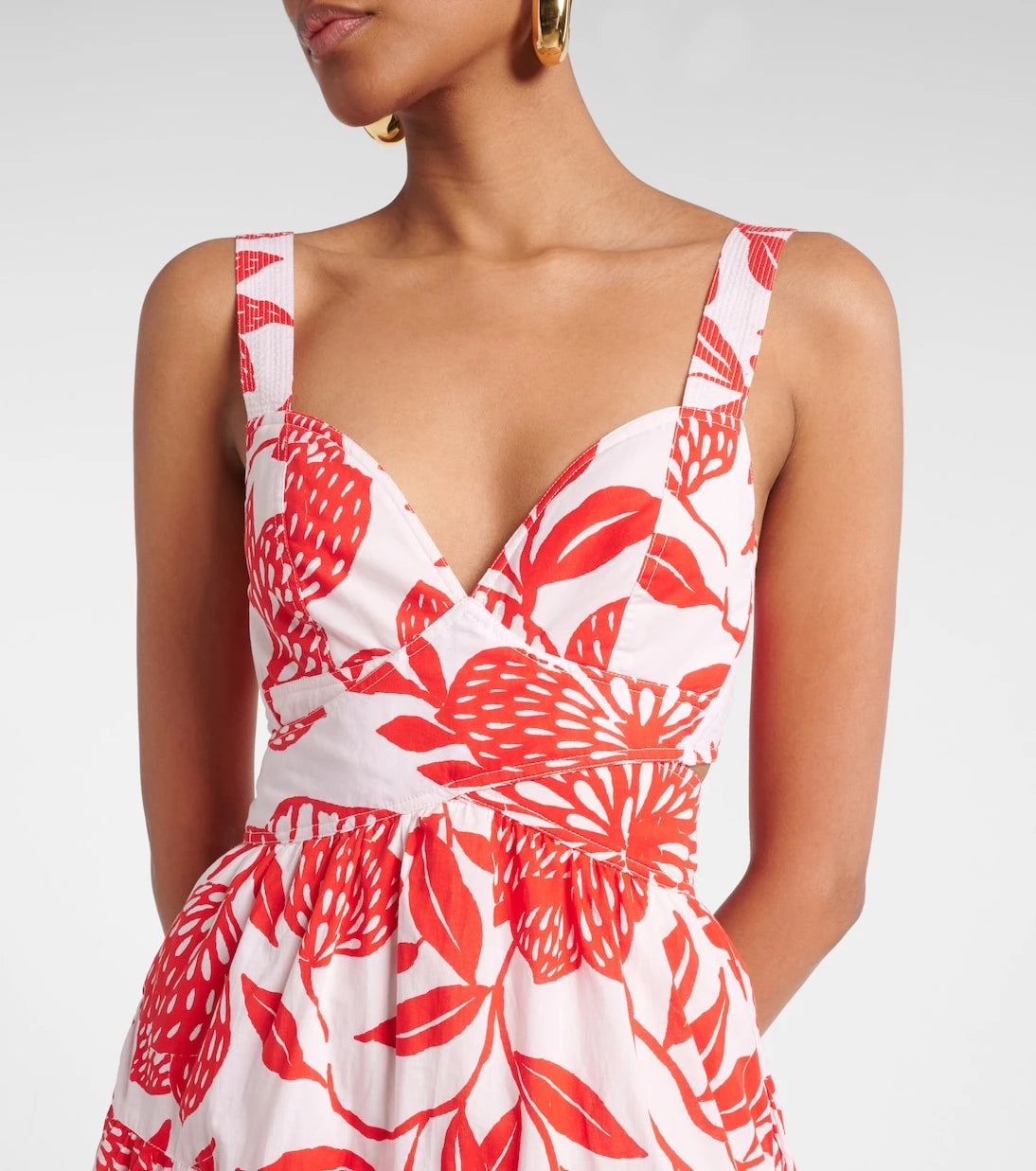 Poupette St Barth - Coco floral cotton midi dress
