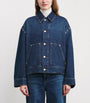 Studded Denim Jacket U71BL LE BLUE