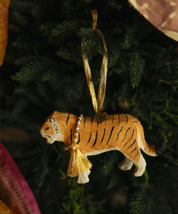 Коледна украса Doing Goods Tinsel Tiger Ornament