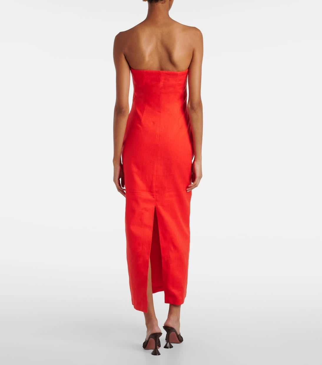 SIR - Strapless linen maxi dress
