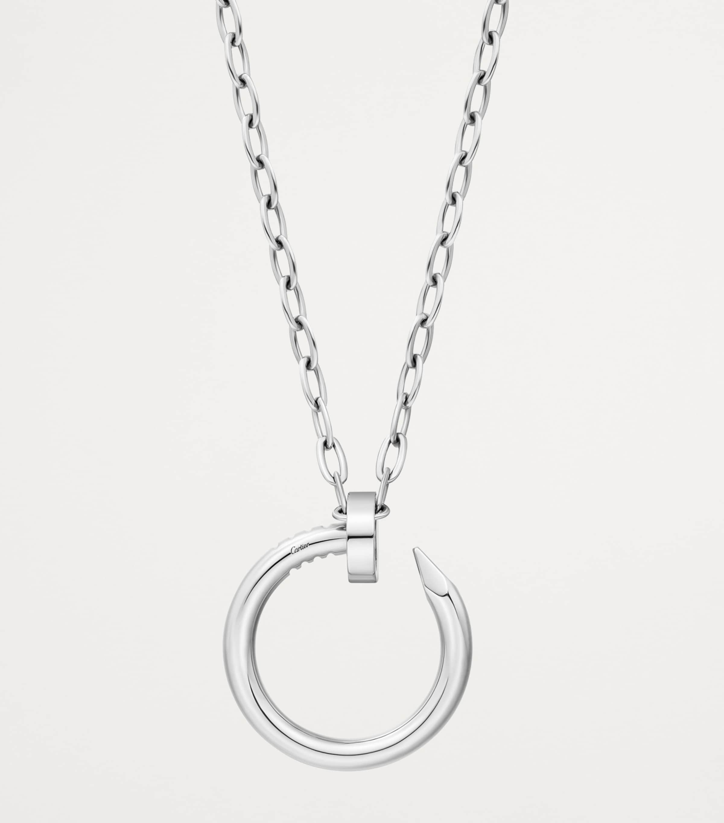 Extra-Large White Gold Juste un Clou Necklace