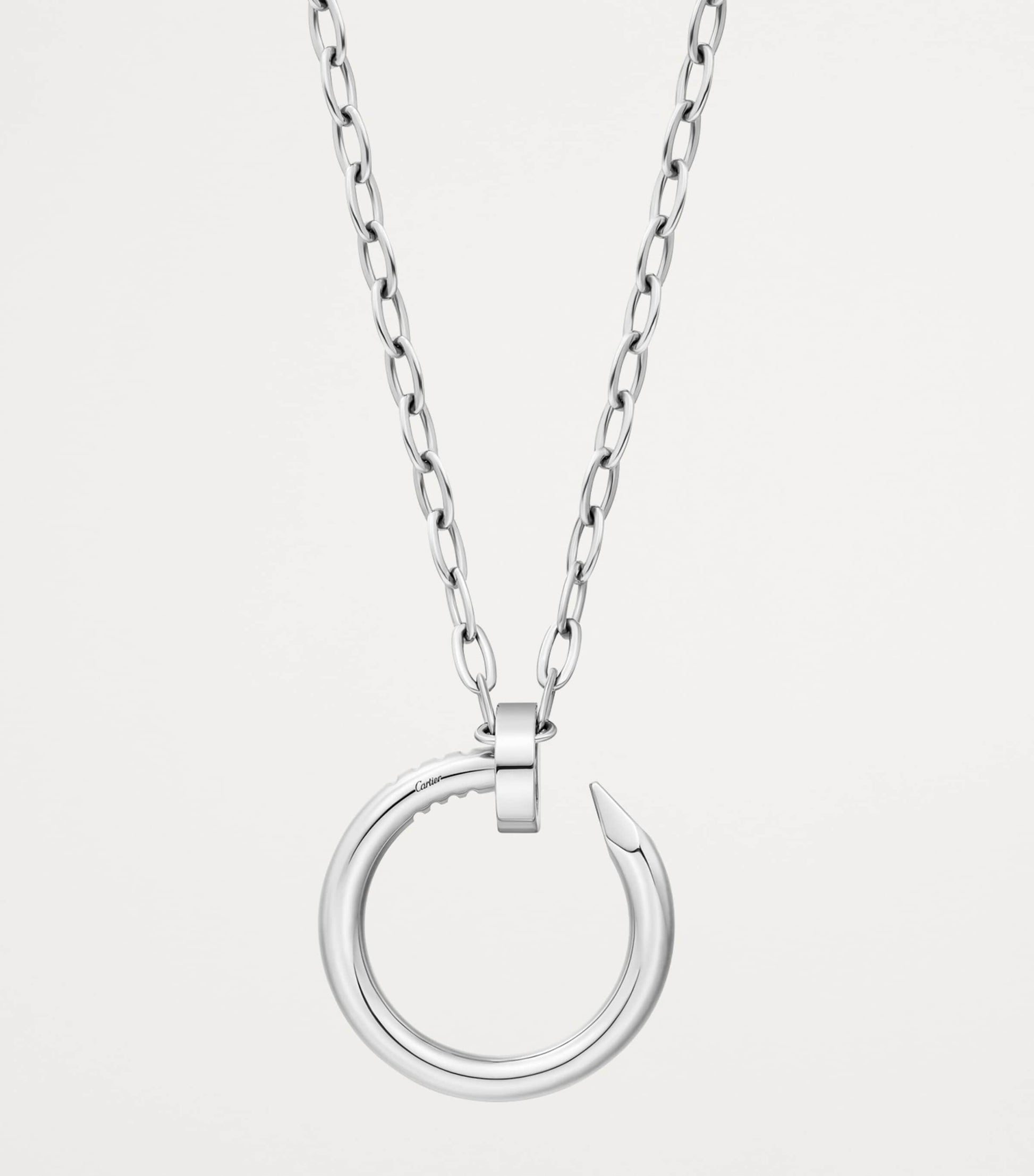 Extra-Large White Gold Juste un Clou Necklace